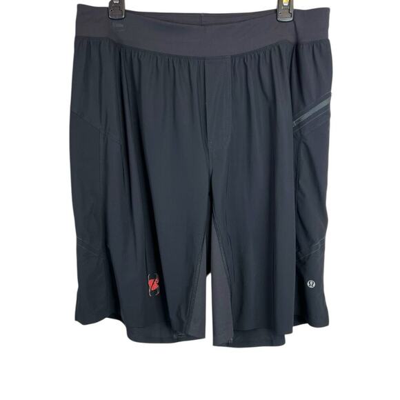 Lululemon Long Workout Gym Shorts in Black Men's Large - Picture 3 of 14